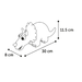 Flamingo Игрушка для собак Динозавр, латекс, 30см – интернет-магазин Ле’Муррр